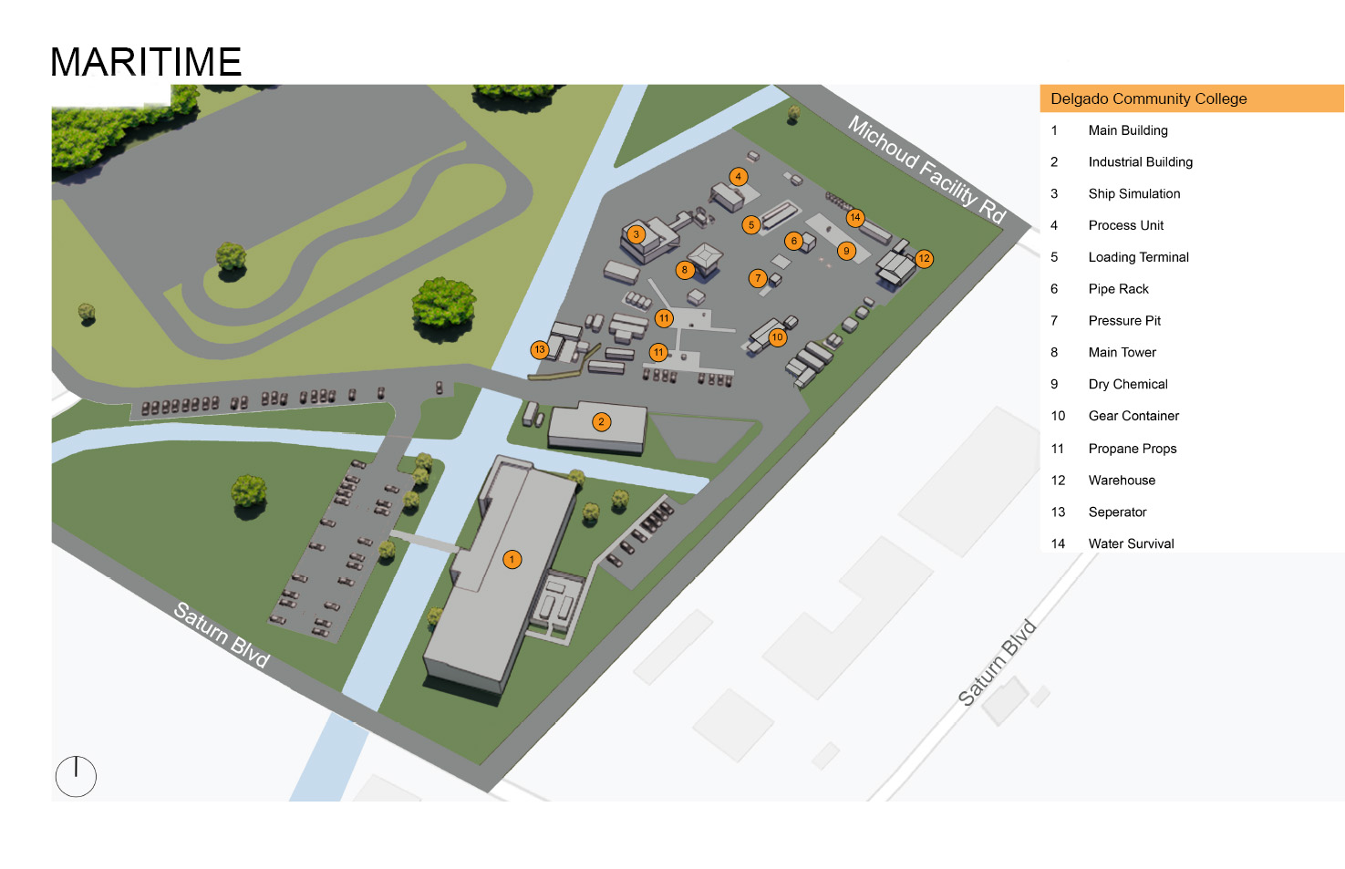 Maritime and Industrial Training Center map